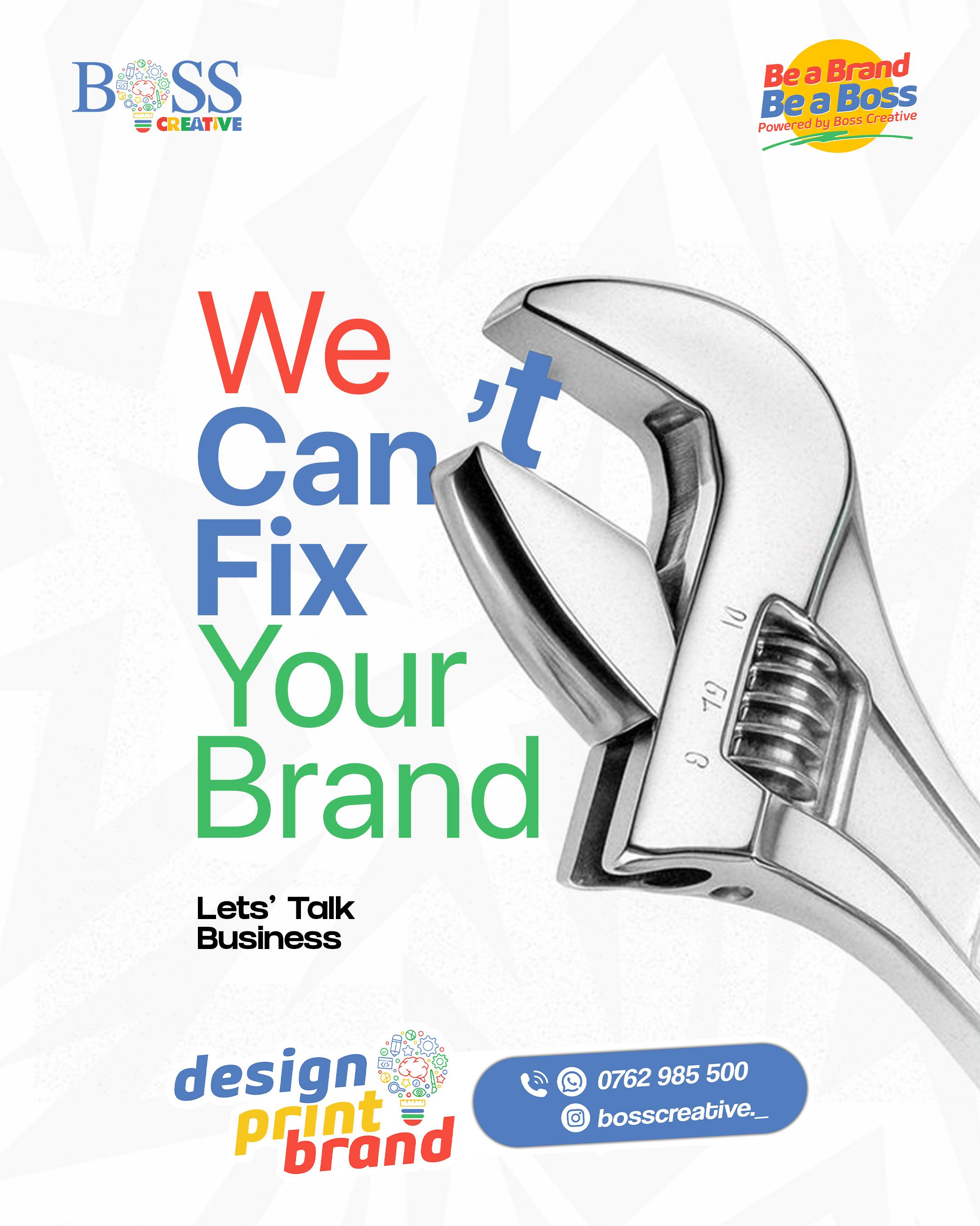 Boss Creative — We can't fix your brand