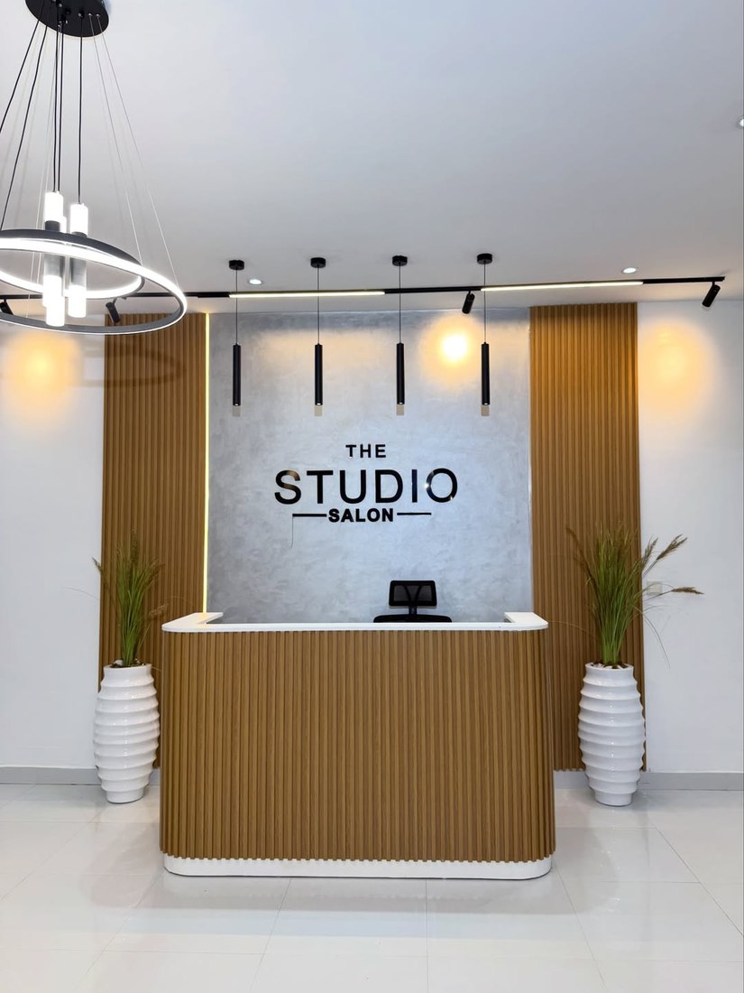 The Studio Salon reception desk